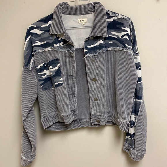 POL Jackets & Blazers - POL Cropped shacket jacket